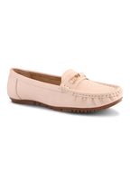 Soft Cushioned Slip-On Loafers with Metal Detail