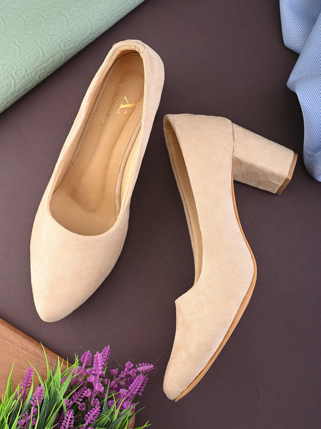 Elegant with a soft suede finish heels