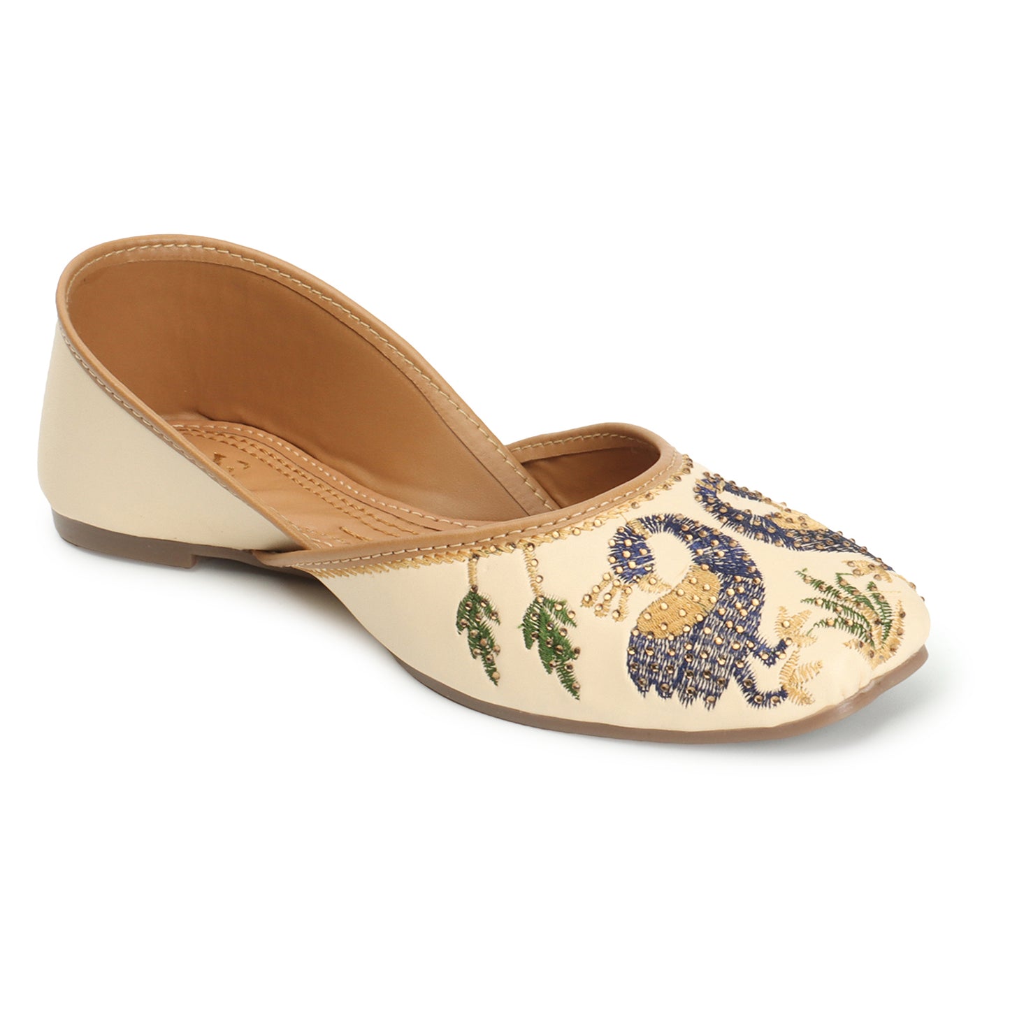 Peacock Design Comfortable Graceful & Attractive Ethnic Punjabi Juttis