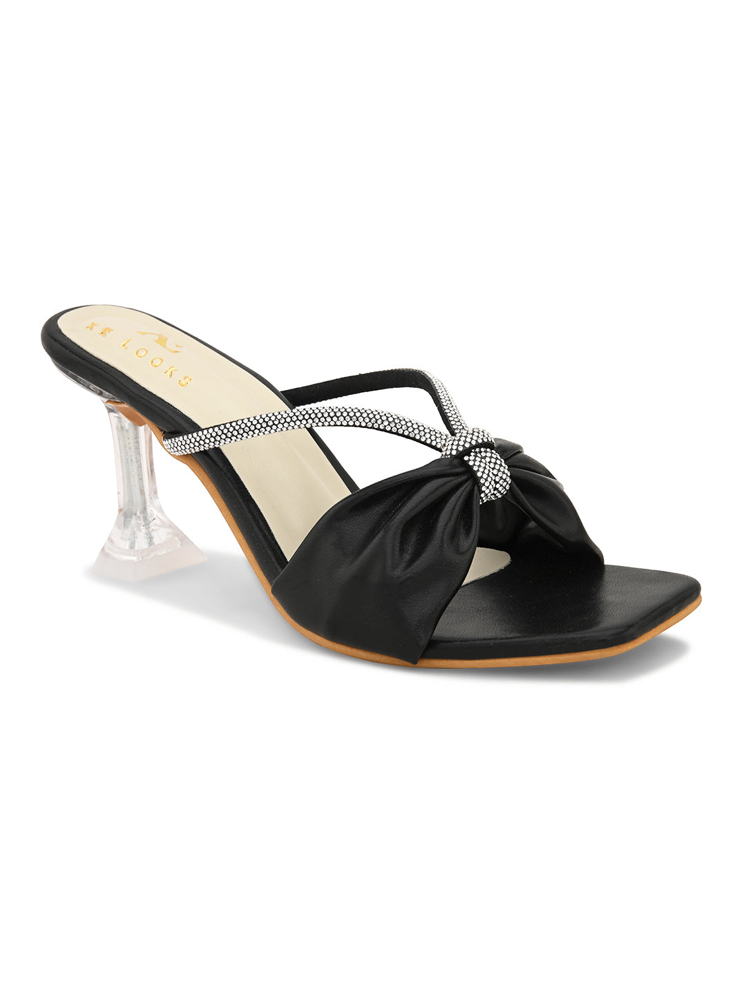 Elegant With Bow Accent Heel Sandal