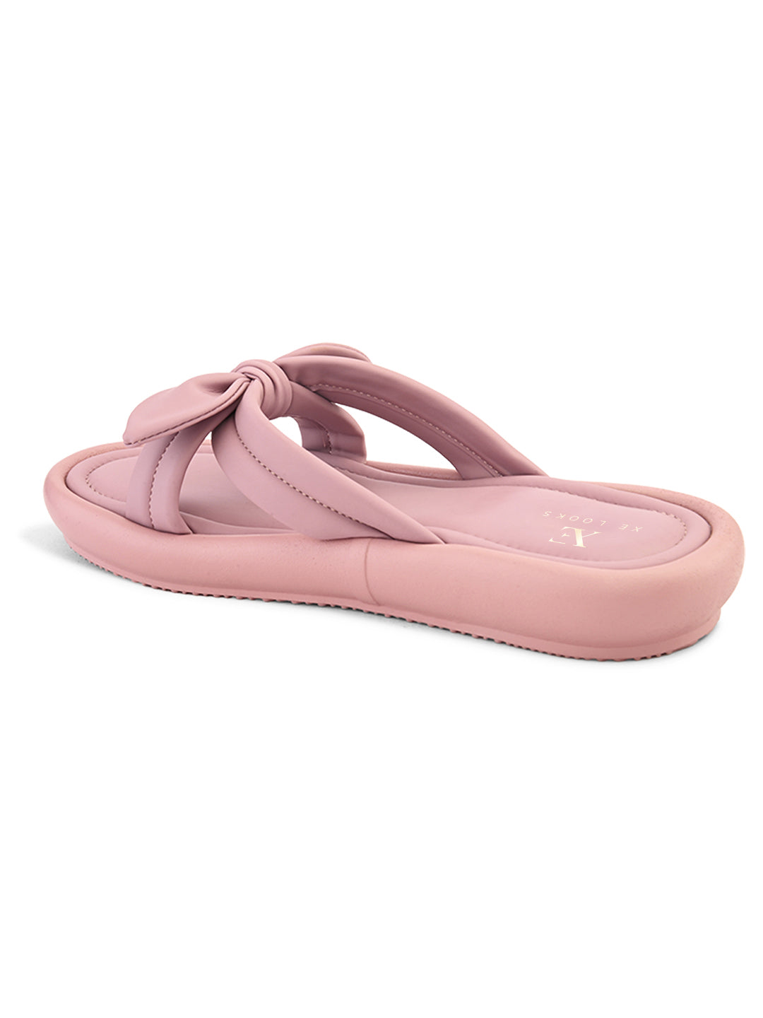 Bow Detail Embellished Accent Slip-On Flats