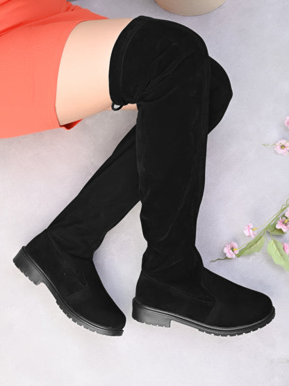 Comfortable Over-The-Knee Flat Long Boots