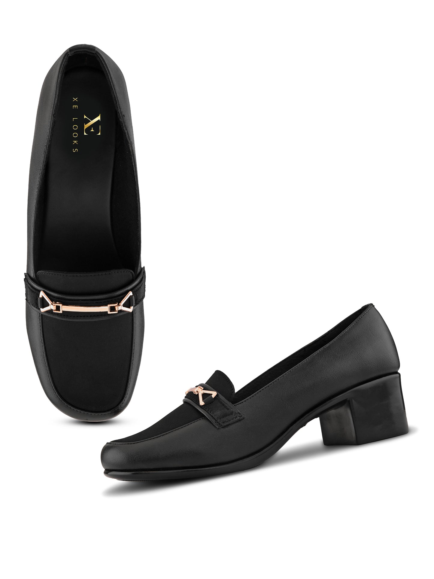 Comfortable Formal Block Heel Loafers