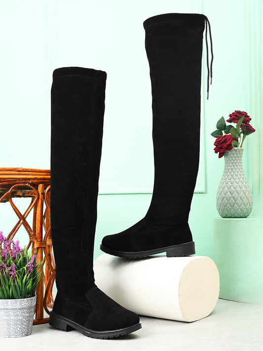 Comfortable Over-The-Knee Flat Long Boots