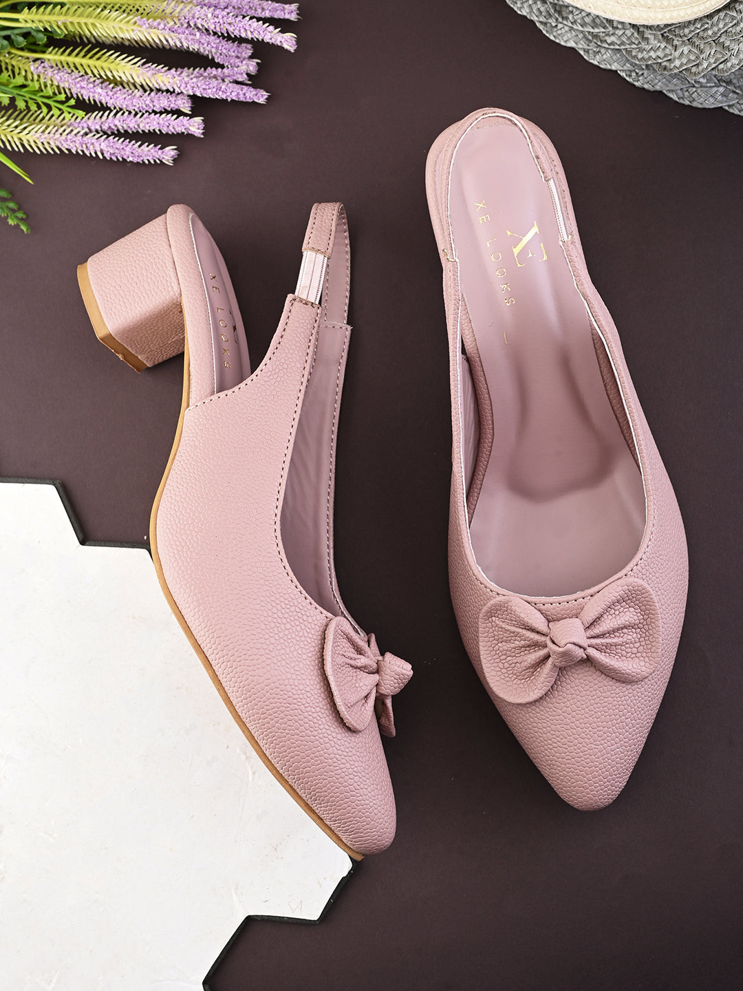 Slingback with Stylish Finish Heels