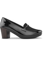 ELEGANT POINTED TOE CUSHIONED BLOCK HEEL PUMPS