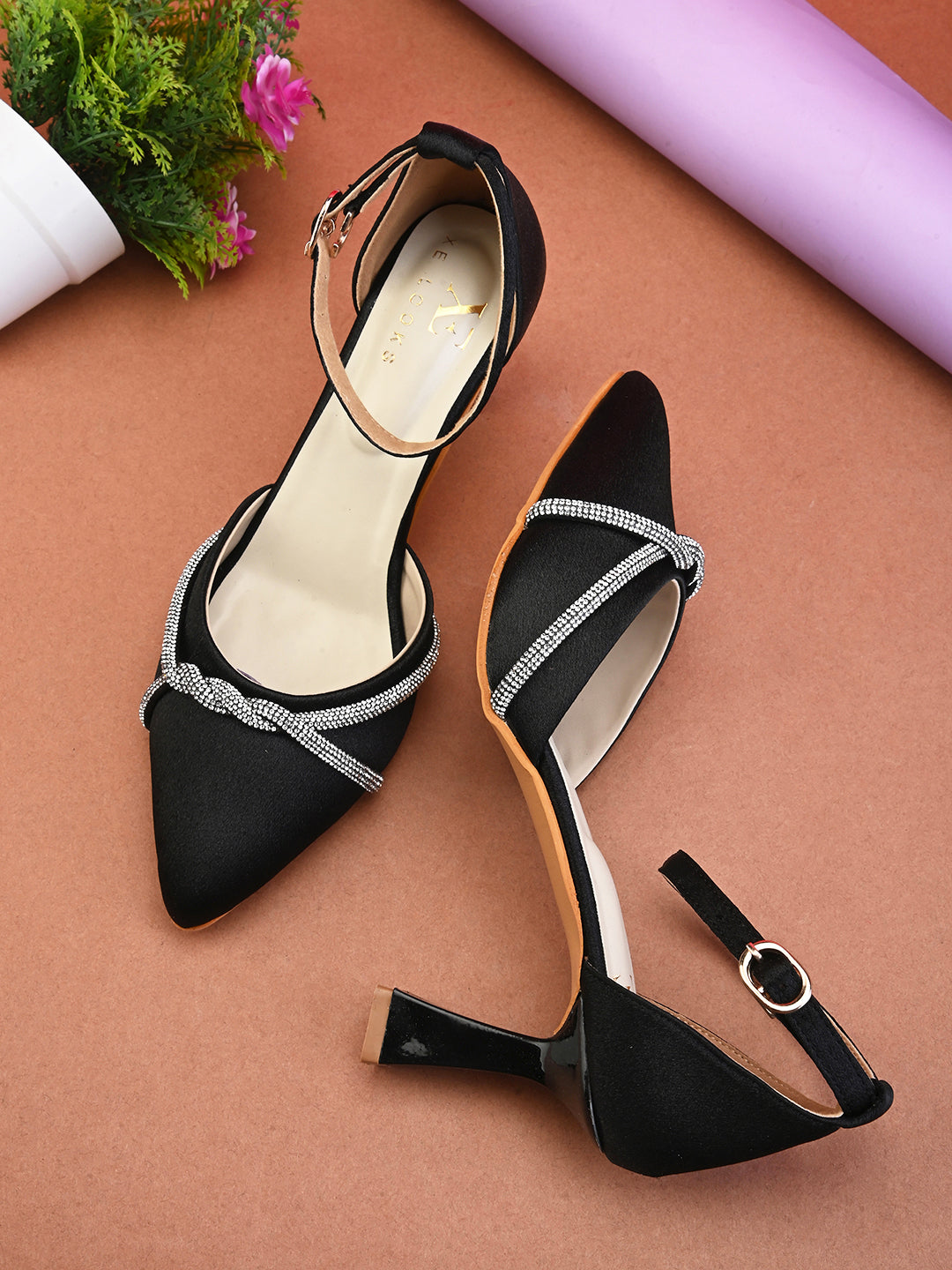 Fancy & Comfortable Heels with Buckle Closure