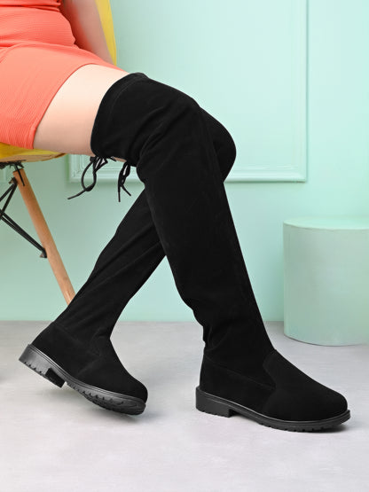 Comfortable Over-The-Knee Flat Long Boots