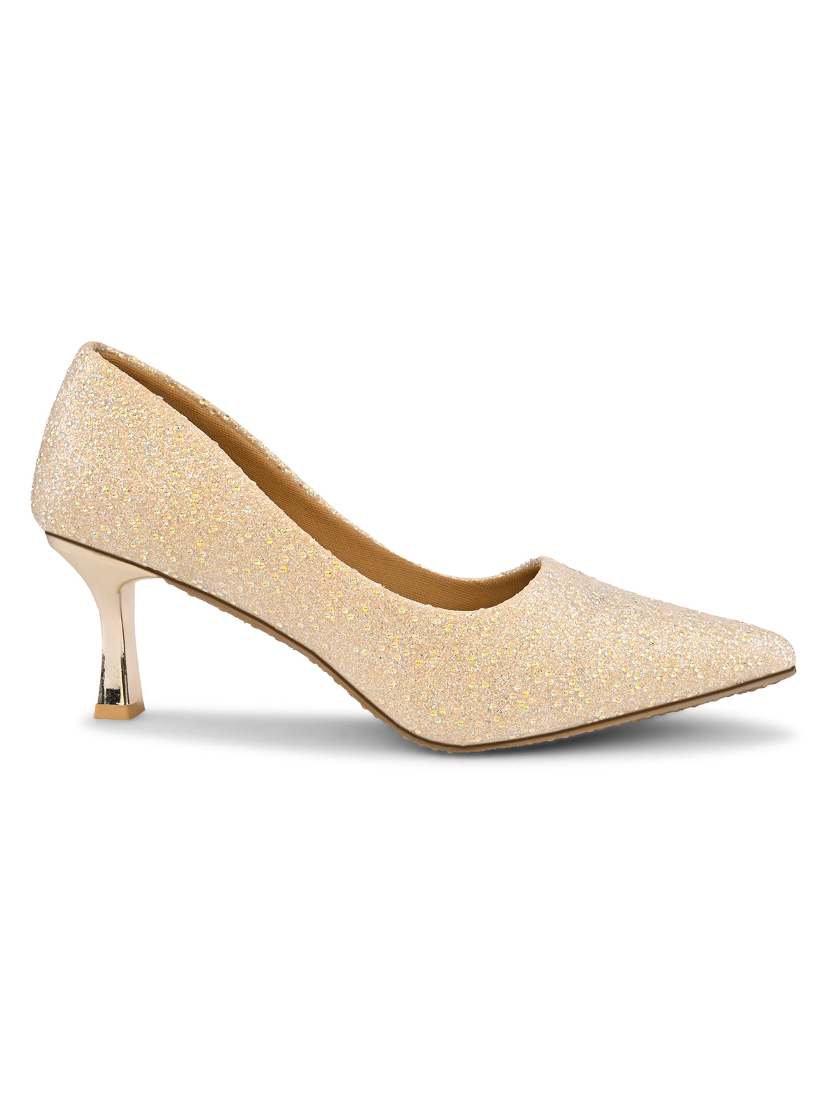 Embellished Pointed Toe Elegant Slip-On Pumps