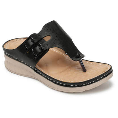 Graceful & Durable Buckle Design Doctor Slippers