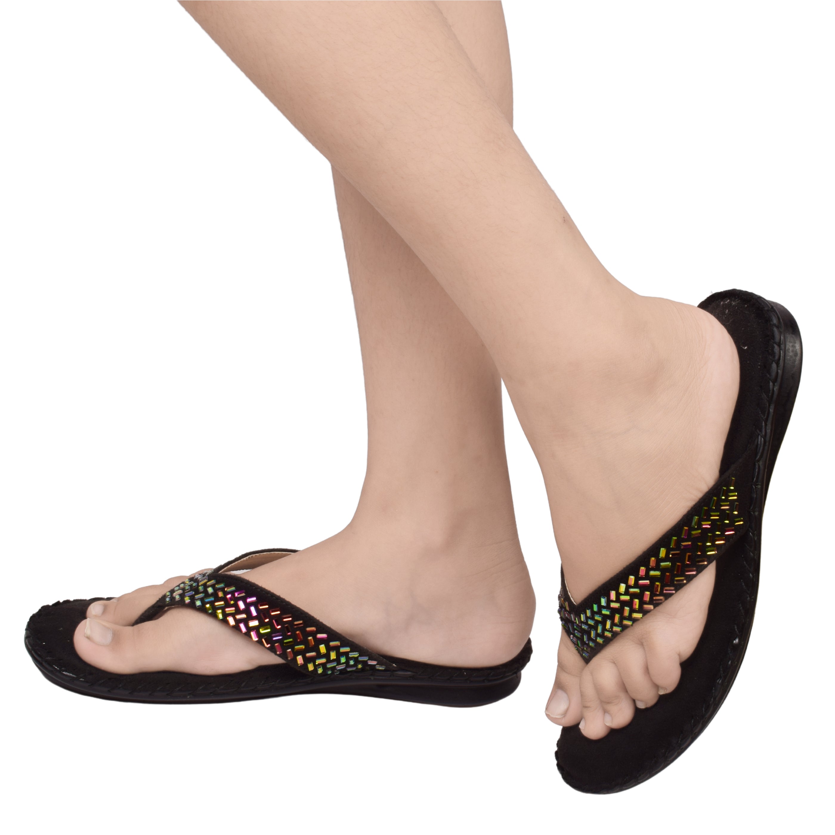 Chic & Graceful Siroski Design Comfortable Doctor Slippers