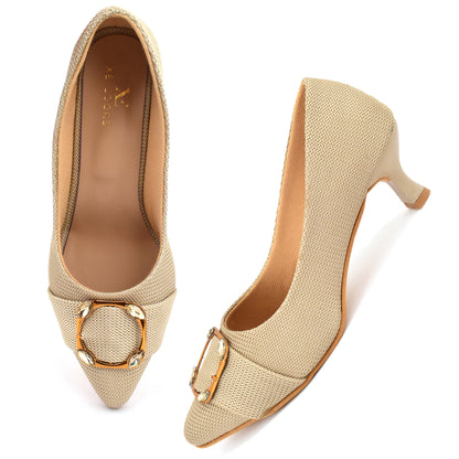 Graceful & Elegant Pencil Heel Ballerinas