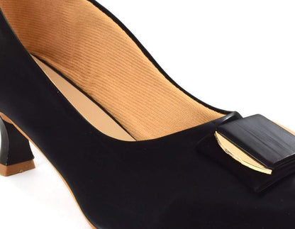 Classy & Eye-Catching Pencil Heel Ballerinas With Stylish Buckle