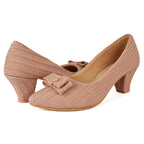 Graceful & Exquisite Ballerinas With Block Heels