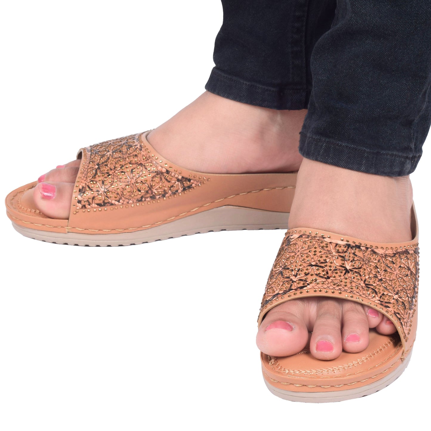 Versatile & Chic Siroski Design Comfortable Doctor Slippers