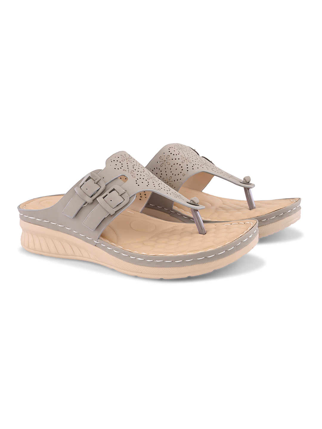 Graceful & Durable Buckle Design Doctor Slippers