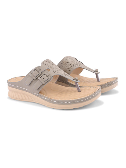 Graceful & Durable Buckle Design Doctor Slippers