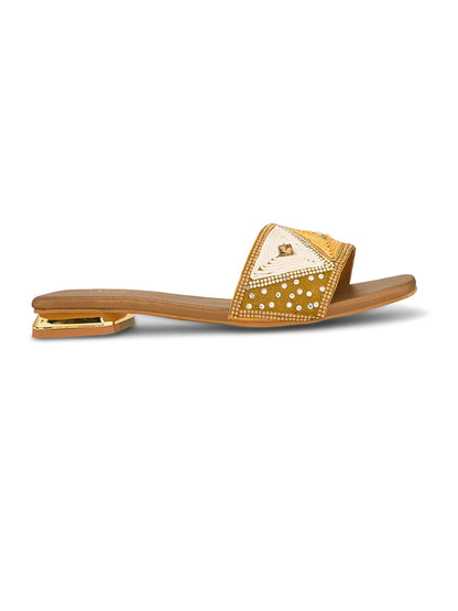 Chic & Classy Embellished Flat Slippers