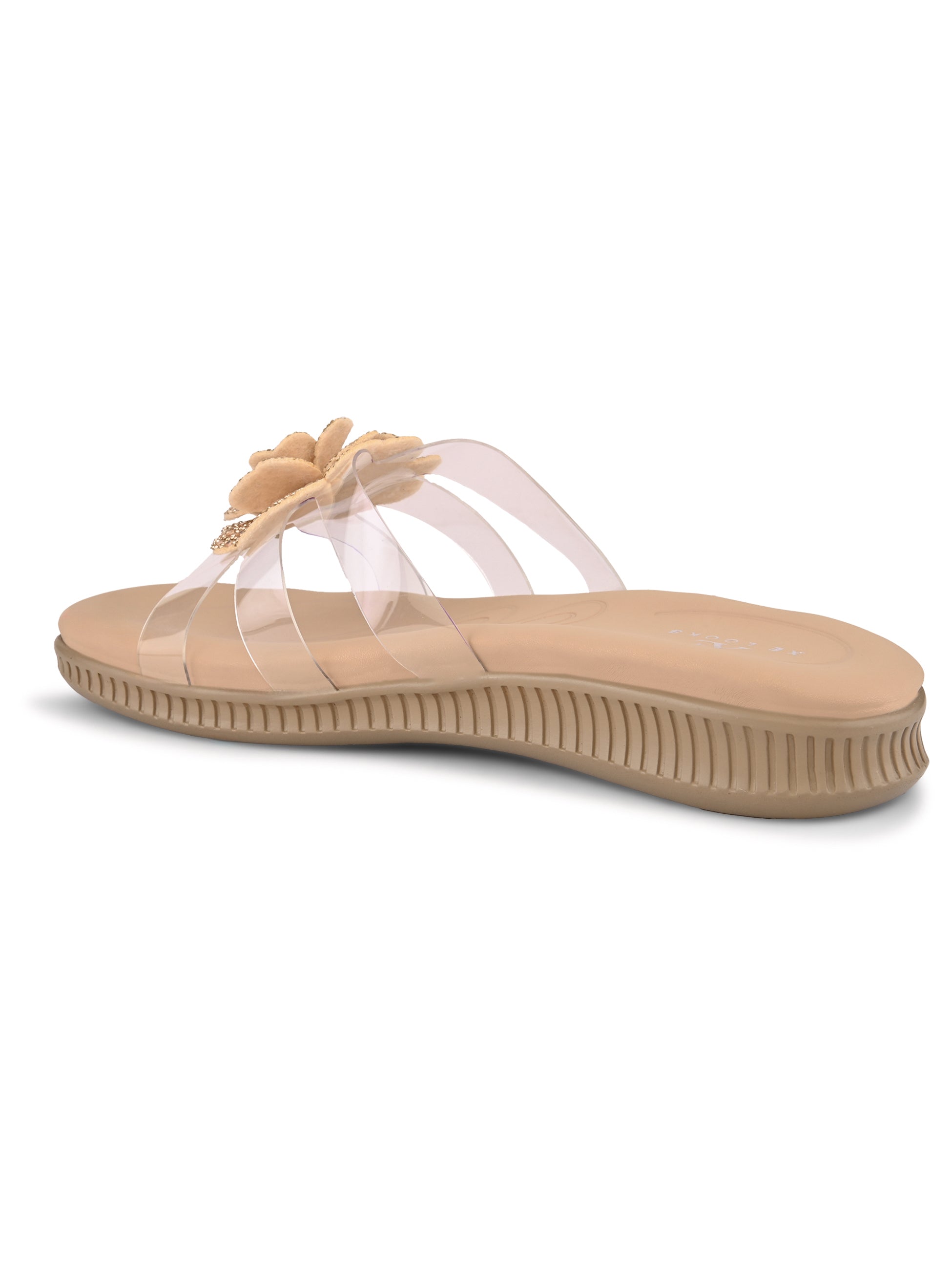 Crystal Rose Transparent Comfort Cushion Slides