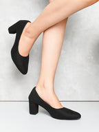 Elegant with a soft suede finish heels