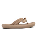 Elegant Bow Detail Embellished Slip-On Flats