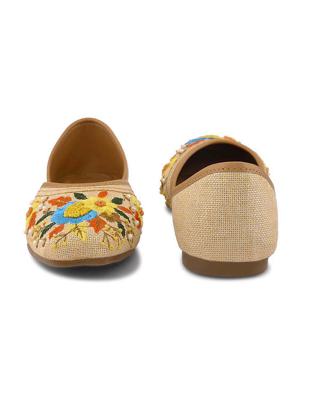 Traditional Floral Beaded Ethnic Juttis