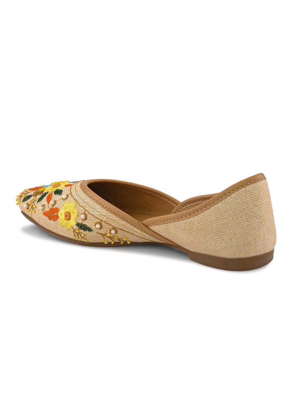 Traditional Floral Beaded Ethnic Juttis