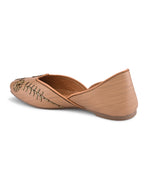 Embroidered Cushioned Square Toe Punjabi Jutti
