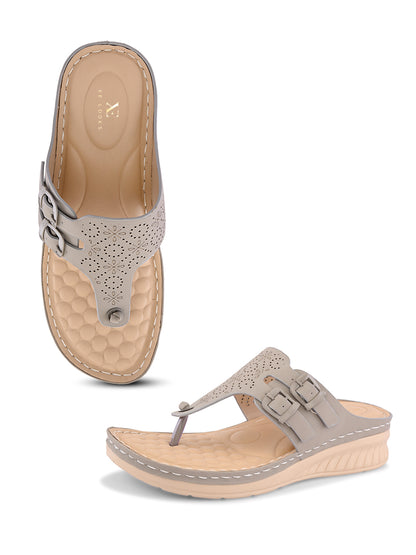 Graceful & Durable Buckle Design Doctor Slippers