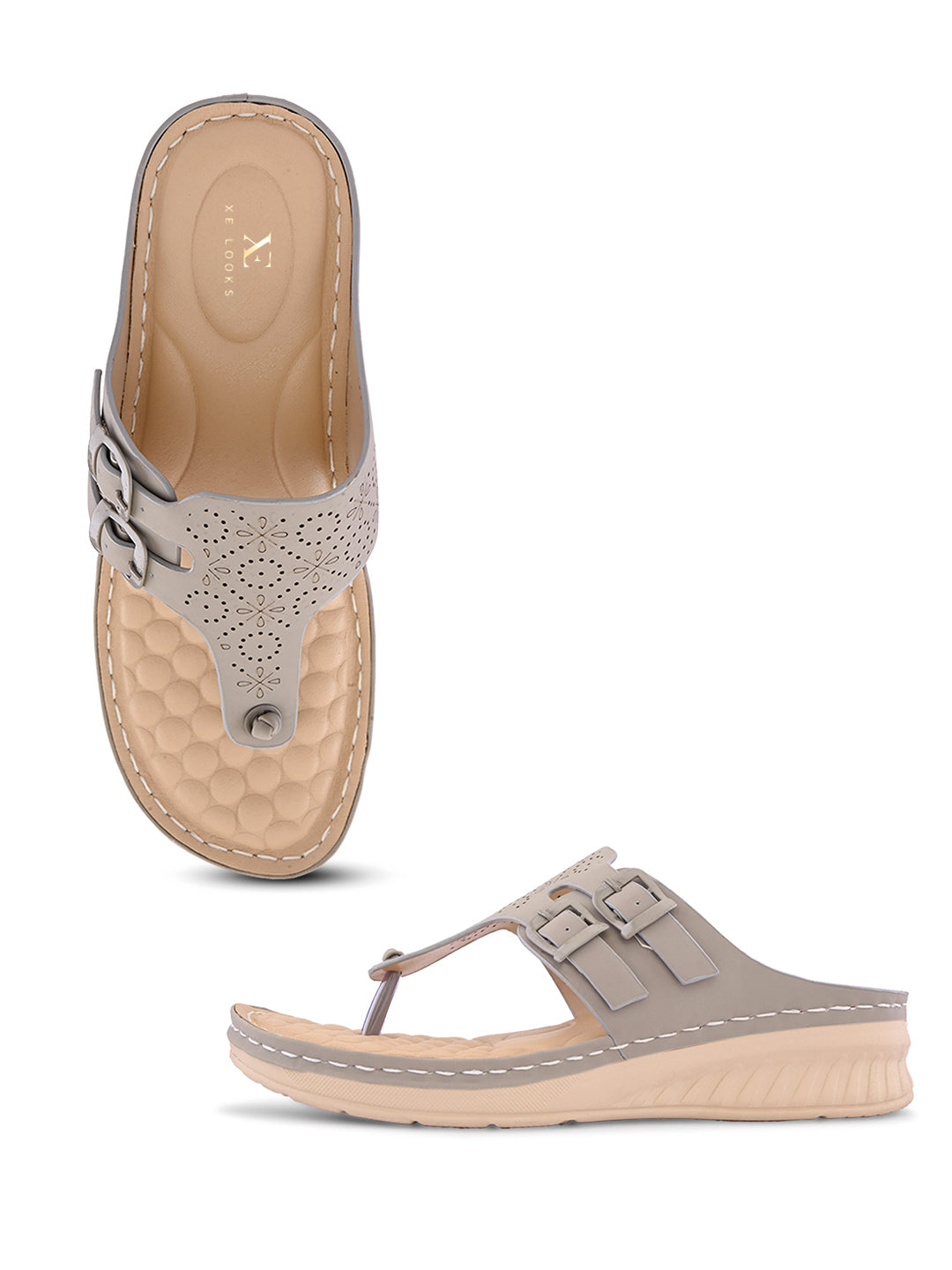 Graceful & Durable Buckle Design Doctor Slippers