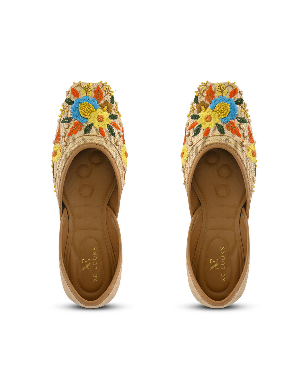 Traditional Floral Beaded Ethnic Juttis