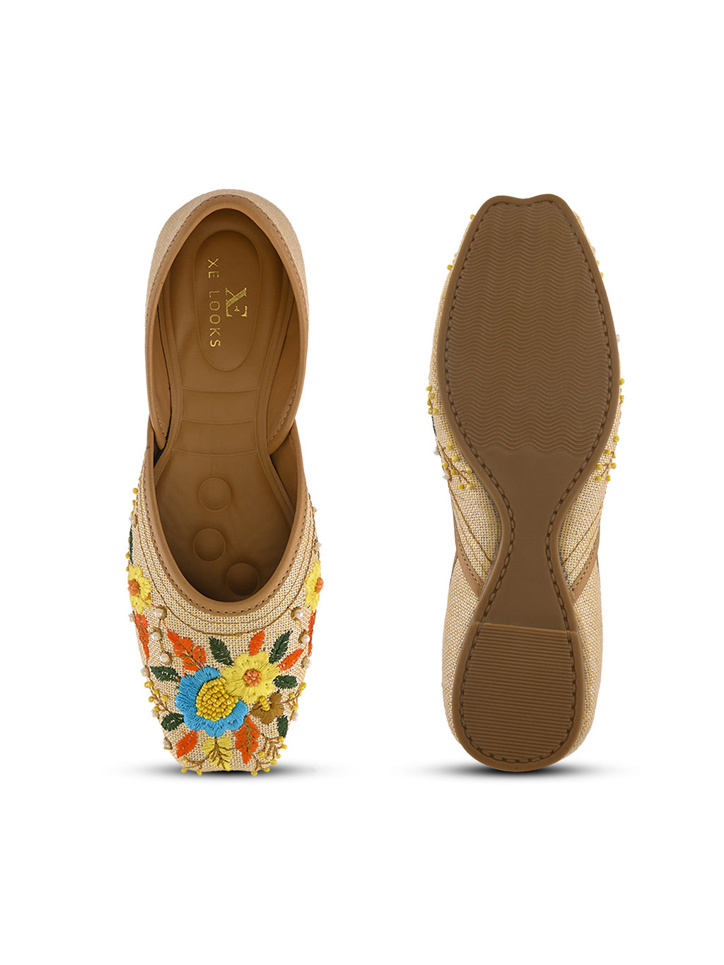 Traditional Floral Beaded Ethnic Juttis