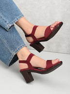 Bold & Trendy Block High Heels Sandals