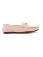 Soft Cushioned Slip-On Loafers with Metal Detail