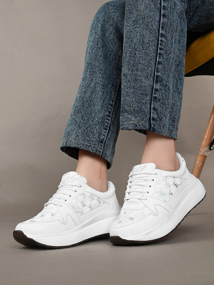 Soft lace up sneakers attractive lightweight Sneaker Shoes