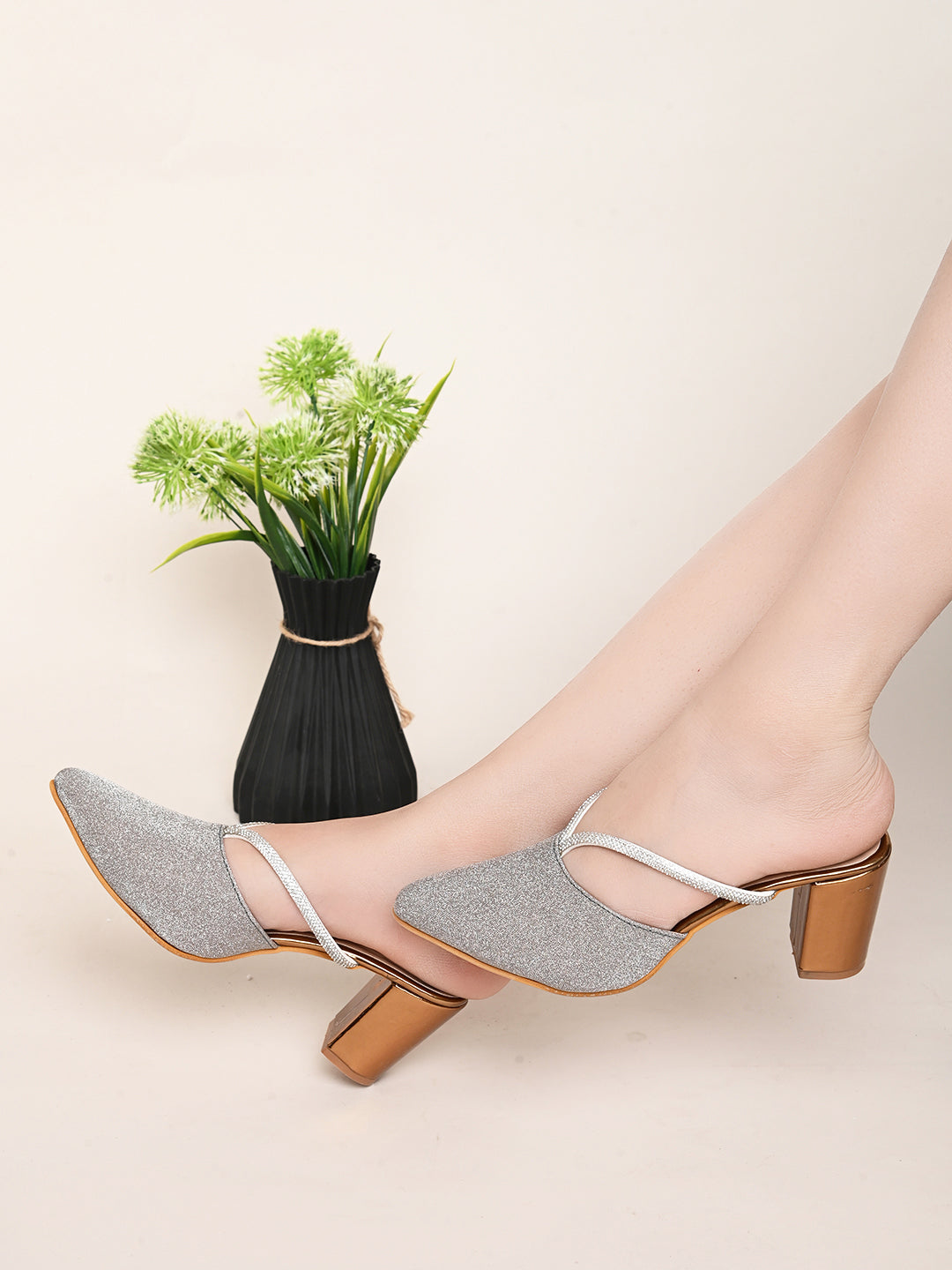 Graceful & Trendy  Slip-On Heels