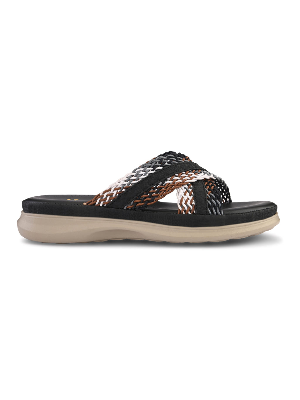 Criss-Cross Braided Strap Doctor Slippers