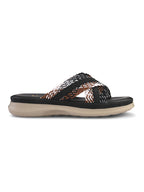 Criss-Cross Braided Strap Doctor Slippers