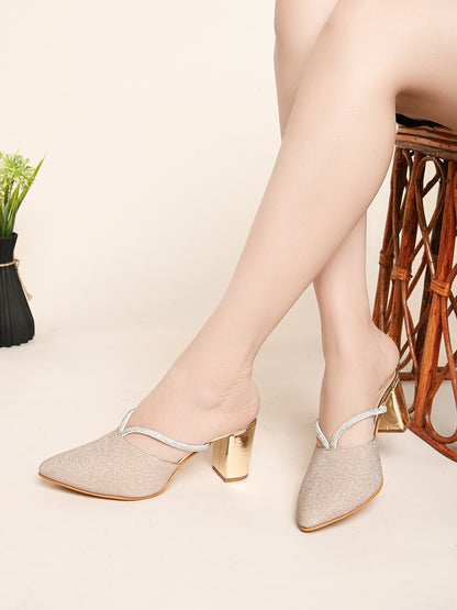 Graceful & Trendy  Slip-On Heels