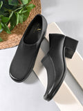 Elegant Comfortable Formal Block Heel Shoes