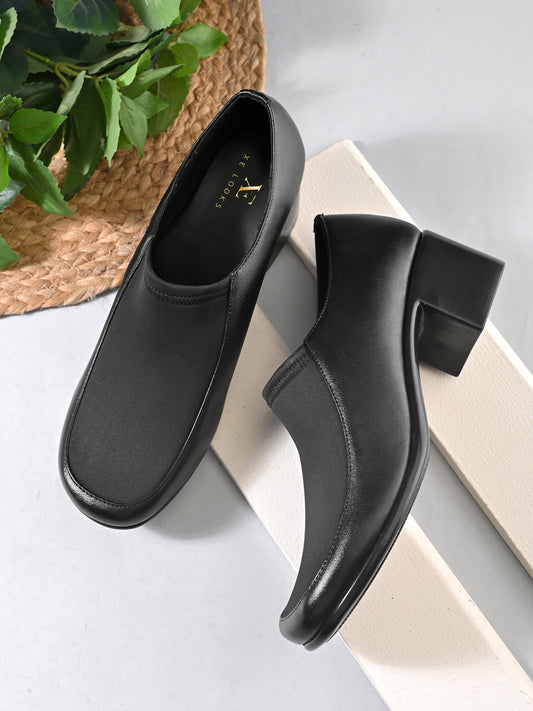 Elegant Comfortable Formal Block Heel Shoes