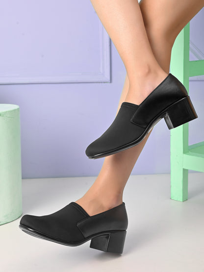 Soft & Supportive Slip-Ons Formal Block Heel Shoes