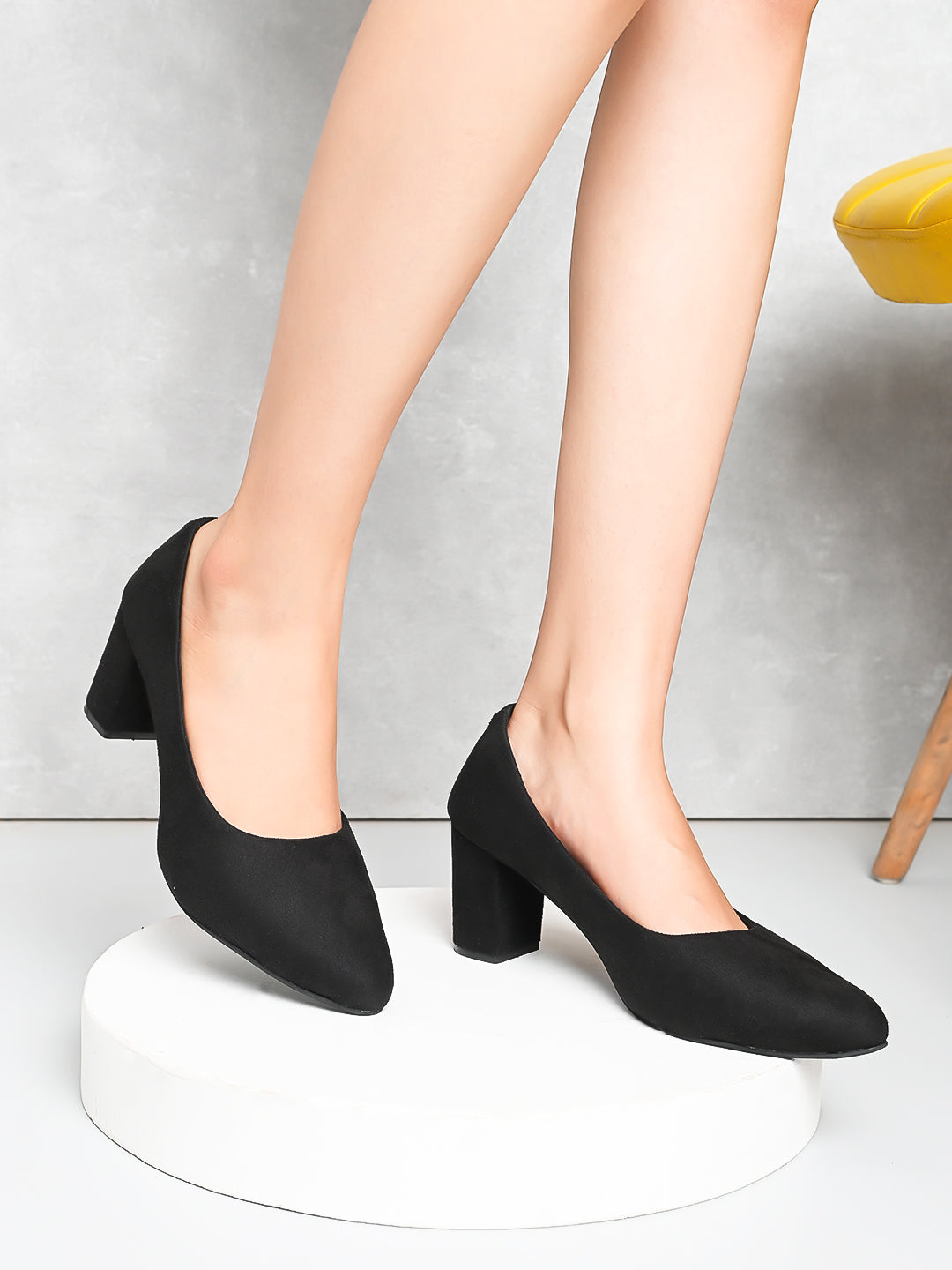 Elegant with a soft suede finish heels