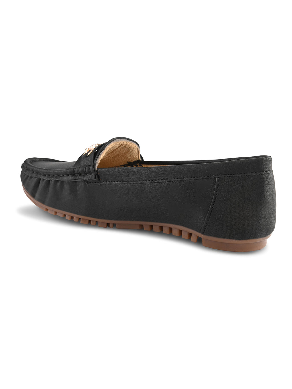 Classic Loafers with Metal Detail With Soft Insole Flats
