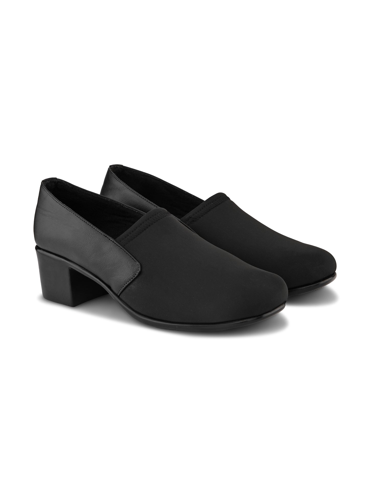 Soft & Supportive Slip-Ons Formal Block Heel Shoes