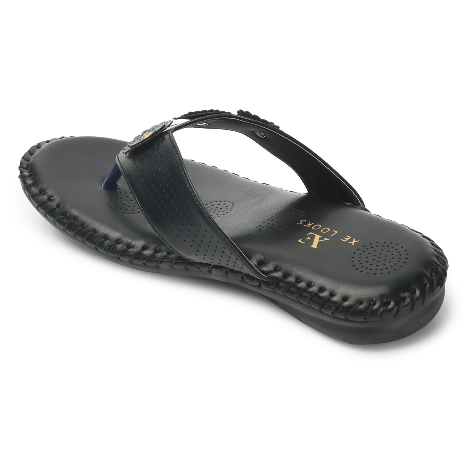 Sophisticated & Classic Flower Design Soft Cushion Doctor Slippers