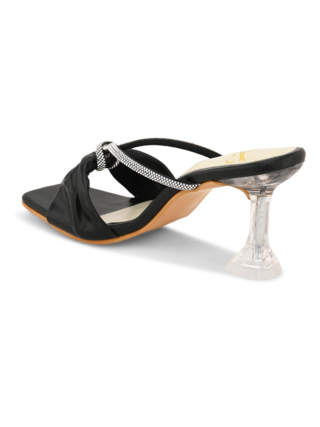 Elegant With Bow Accent Heel Sandal
