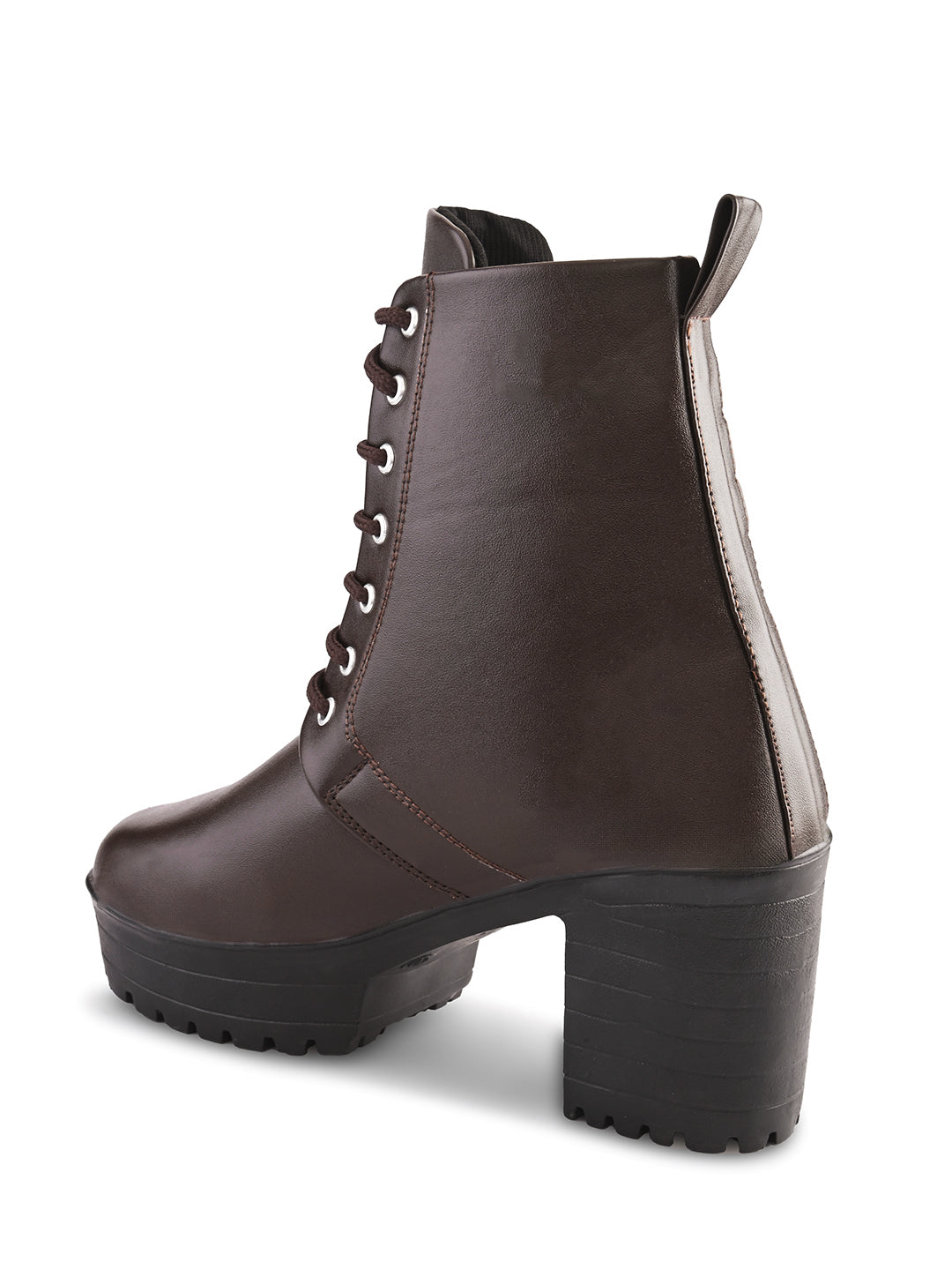 Women’s Triple Buckle Lace-Up Ankle Boots