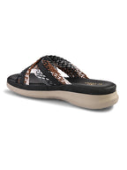 Criss-Cross Braided Strap Doctor Slippers
