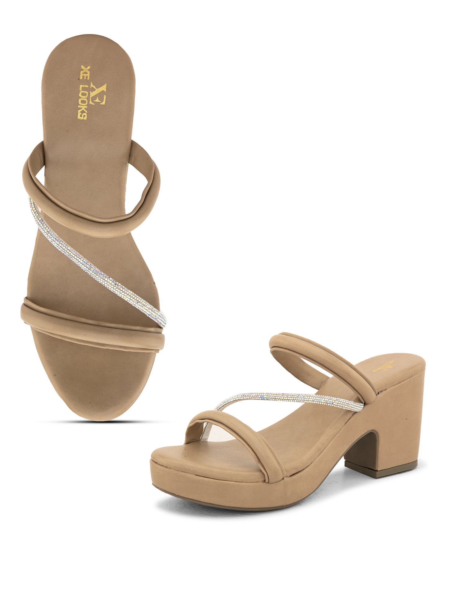 Trendy , Stylish & Fancy Block Heel Sandals With Ankle Strap